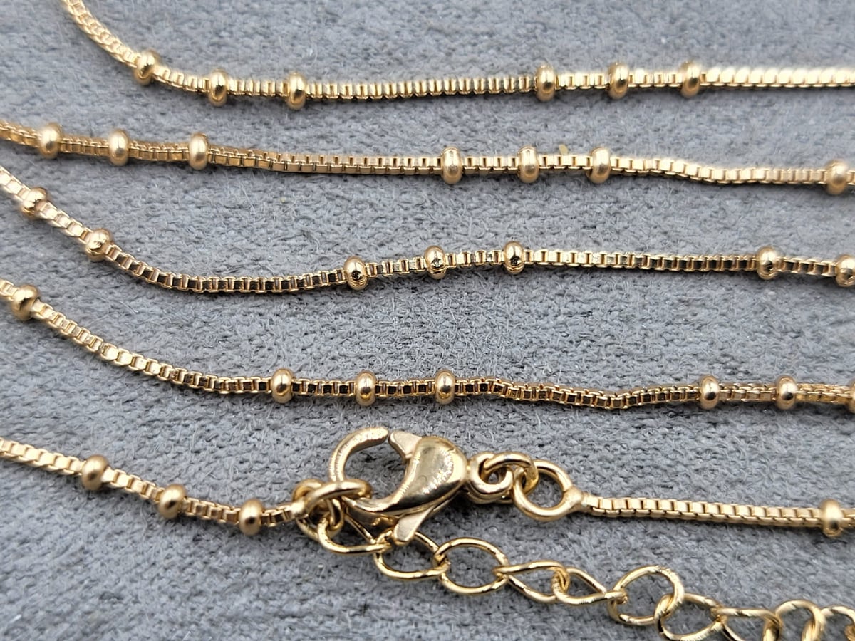 Ланцюжок Xuping 0,9+1,7 мм довжина 45+5 см позолота 18к