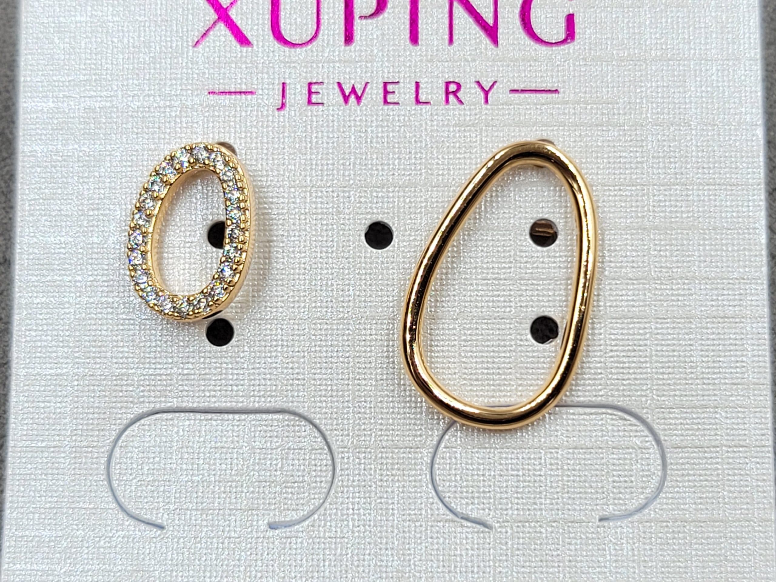 Гвоздики Xuping позолота 18к