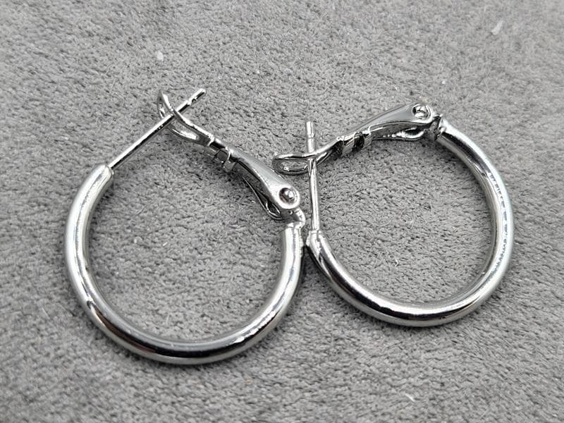 Сережки кільця M&L Xuping 2 мм д. 20 мм родій