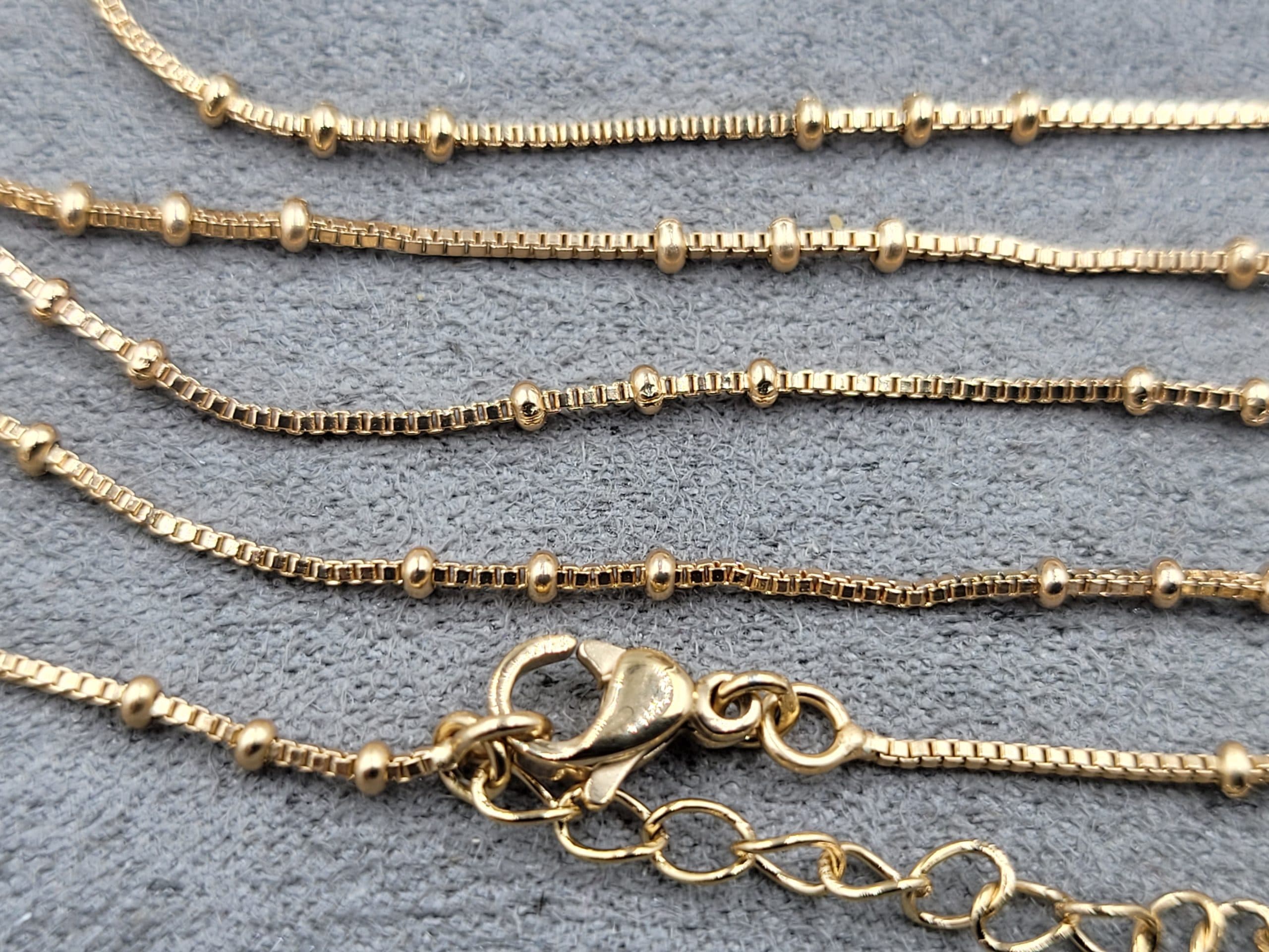 Ланцюжок Xuping 0,9+1,7 мм довжина 45+5 см позолота 18к