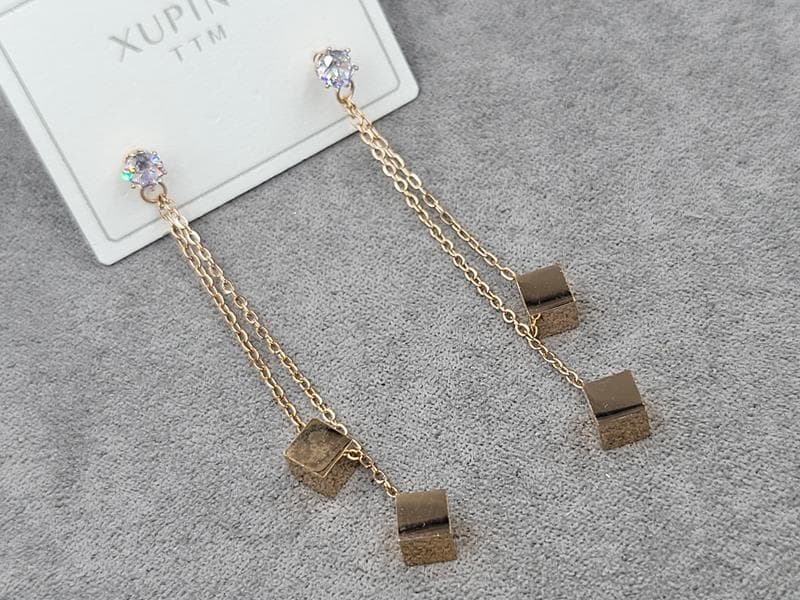 Гвоздики ТТМ Xuping 5 мм висота 5,5 см колір рожеве золото