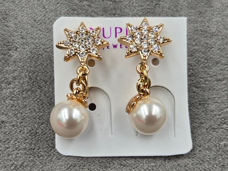 Кліпси Xuping 10 мм висота 22 мм колір 18к