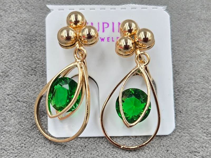 Кліпси Xuping 12 мм висота 27 мм колір 18к