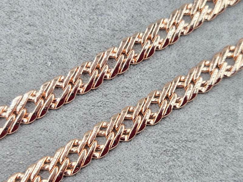 Ланцюг Xuping 6,4 мм довжина 60 см колір червоне золото