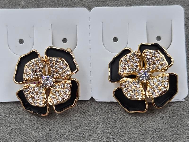 Кліпси Xuping 20 мм висота 20 мм колір 18к