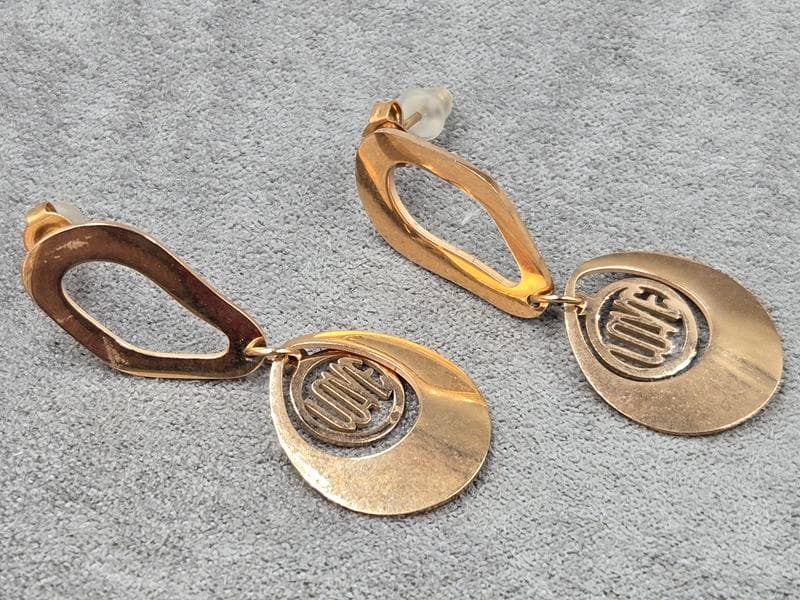 Гвоздики Xuping 40*17 мм рожеве золото нержавіюча сталь