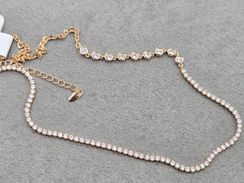 Кол'є Xuping 2,2 мм і 4,2 мм довжина 38+5 см колір золото 18к