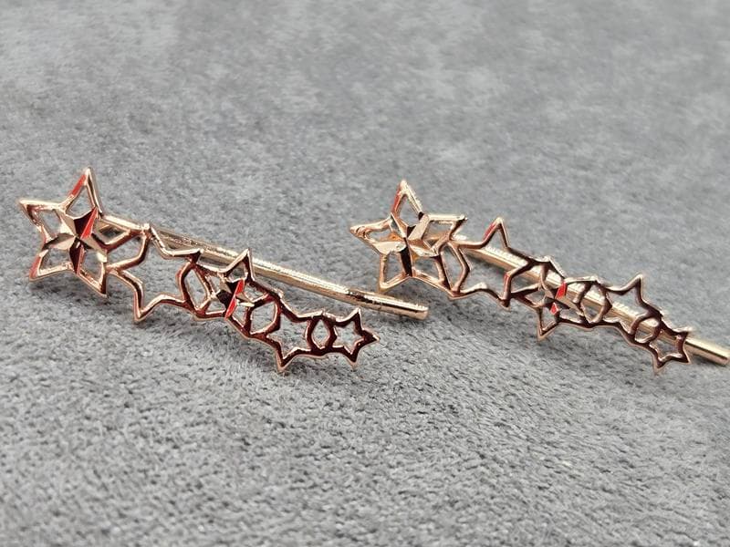 Сережки каффа Fallon 8*23 мм колір золото