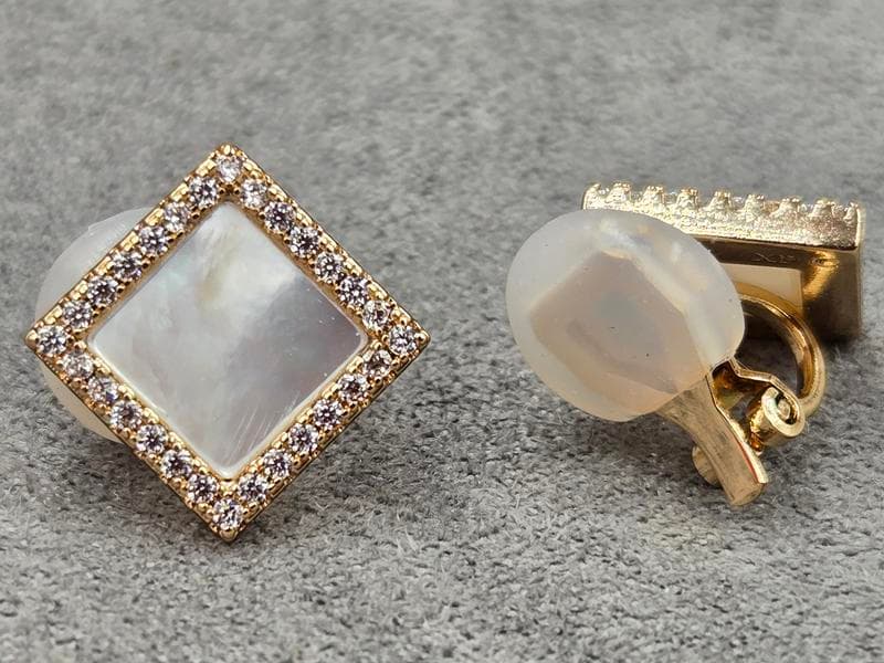 Кліпси Xuping 16 мм висота 16 мм колір 18к