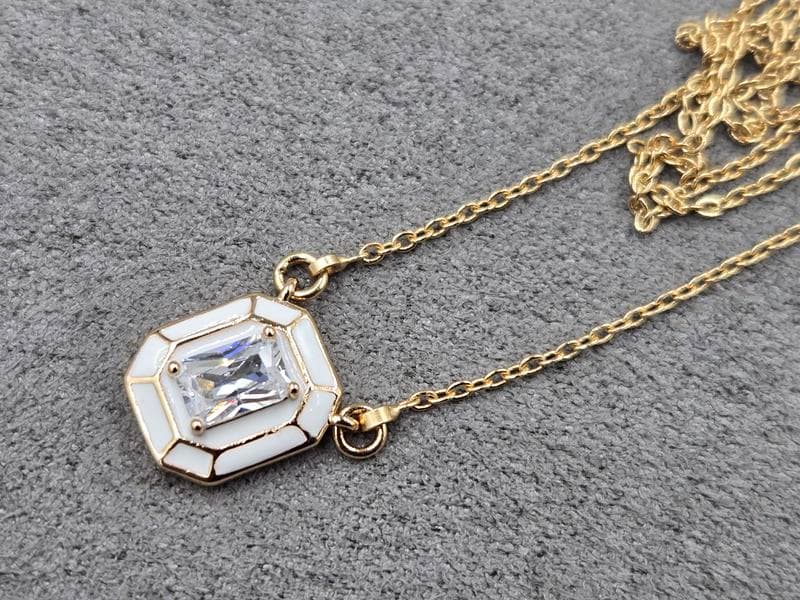 Кол'є Xuping 10*12 мм довжина 45+3 см колір золото 18к